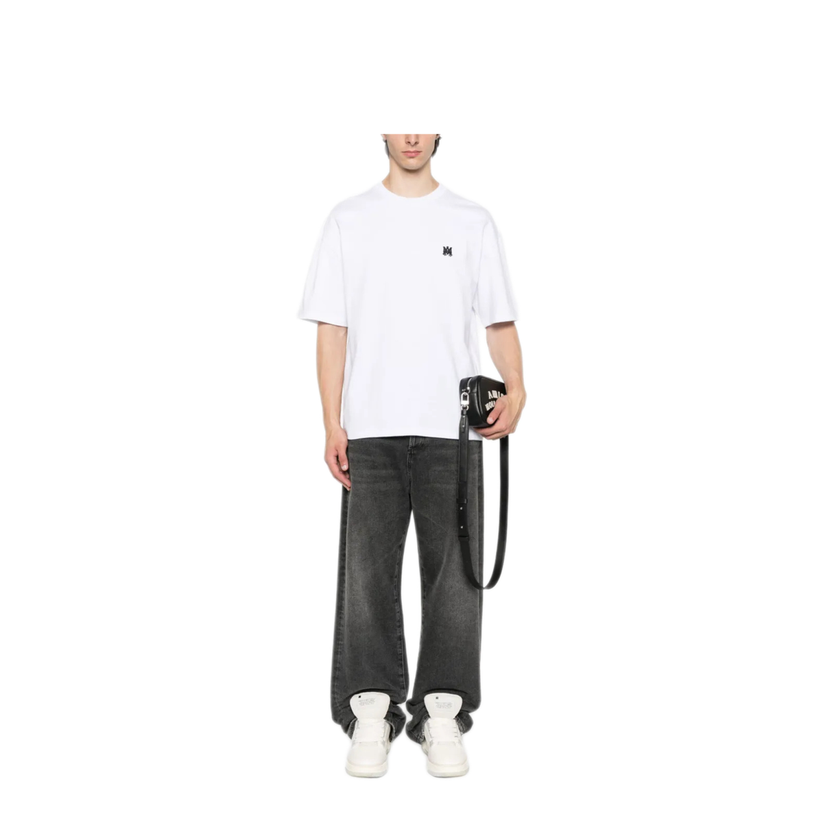 MAYFEYR - Amiri - Crewneck T Shirt With Embroidered Logo - AMJYTE1233100