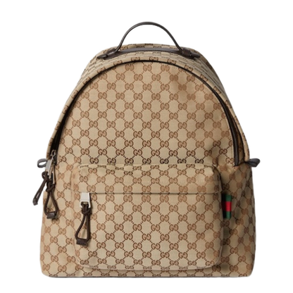 GG Canvas Medium Canvas Backpack - Beige