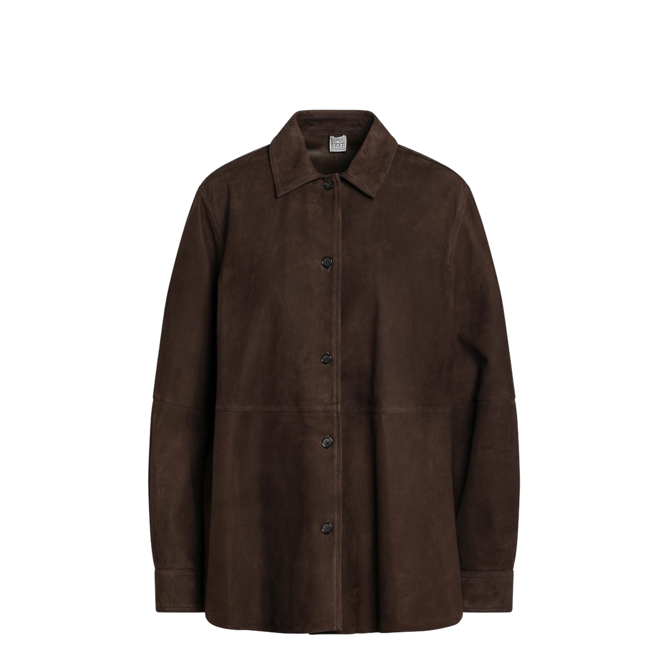 MAYFEYR - Toteme - Brown Leather Shirt Jacket - 261-WRT0707LE0200213