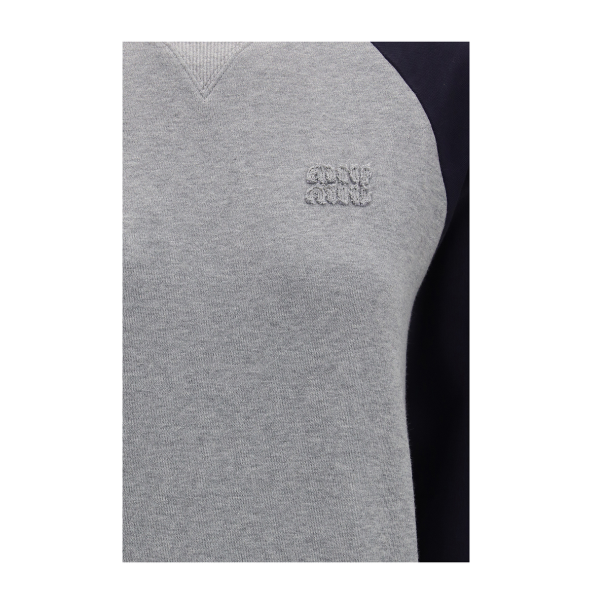MAYFEYR - Miu Miu - Bicolor Crewneck Sweatshirt - MJLA56SOOO192PF0MZQ
