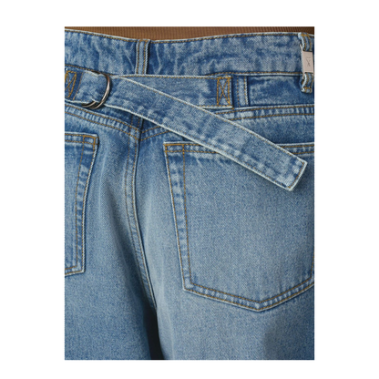 Wide-Leg Denim Jeans