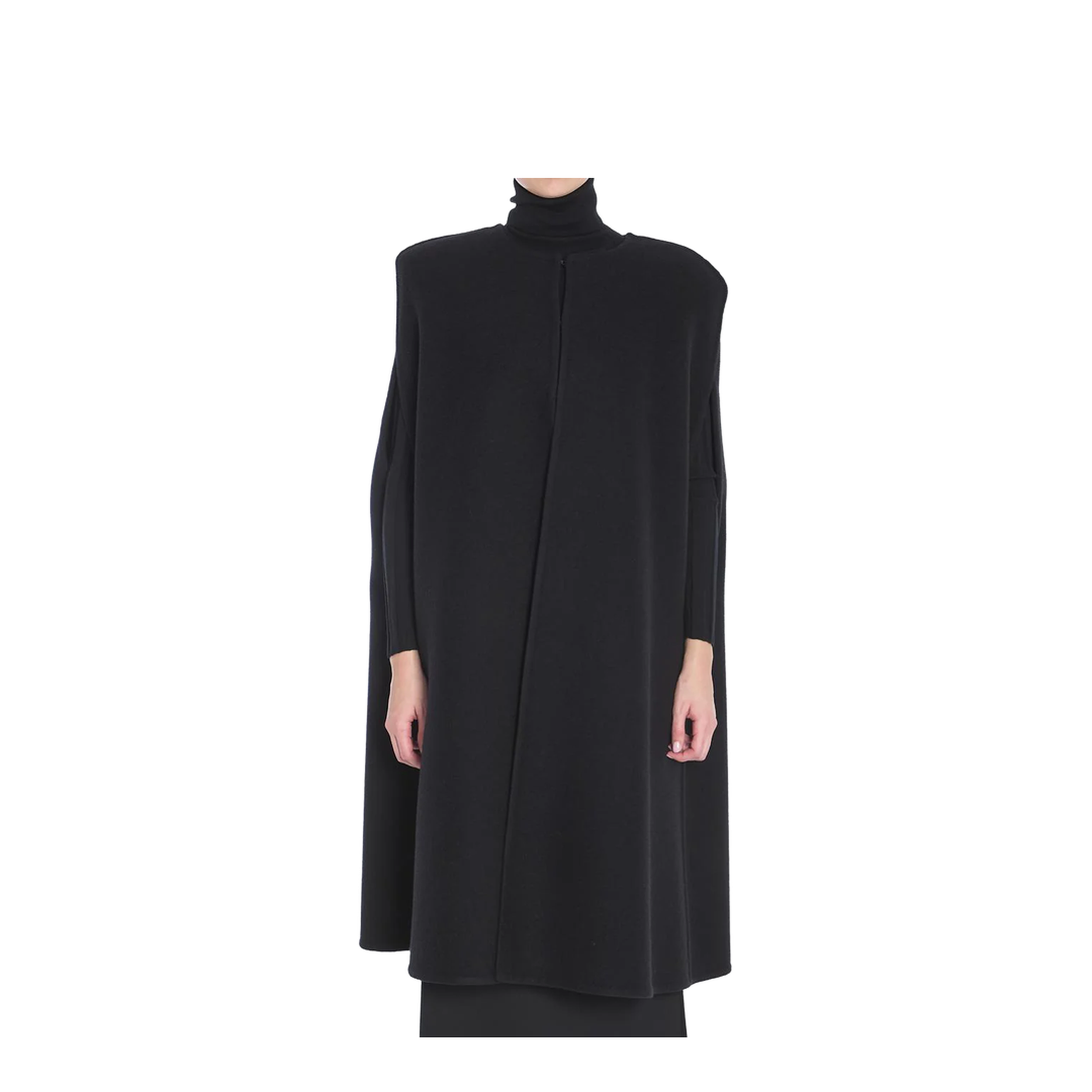 Fluffy Cashmere Blend Cape