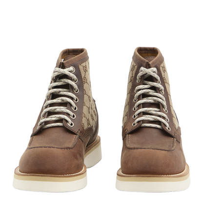 Laced Ankle Boot with Insert