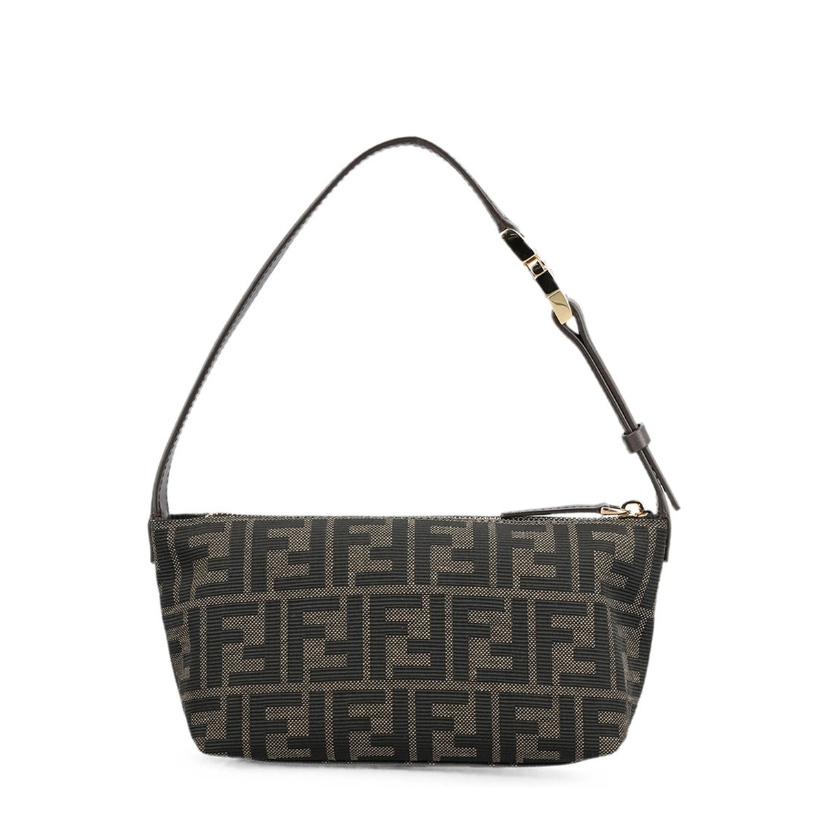 Zucca Small Calfskin Vanity Pouch - Brown