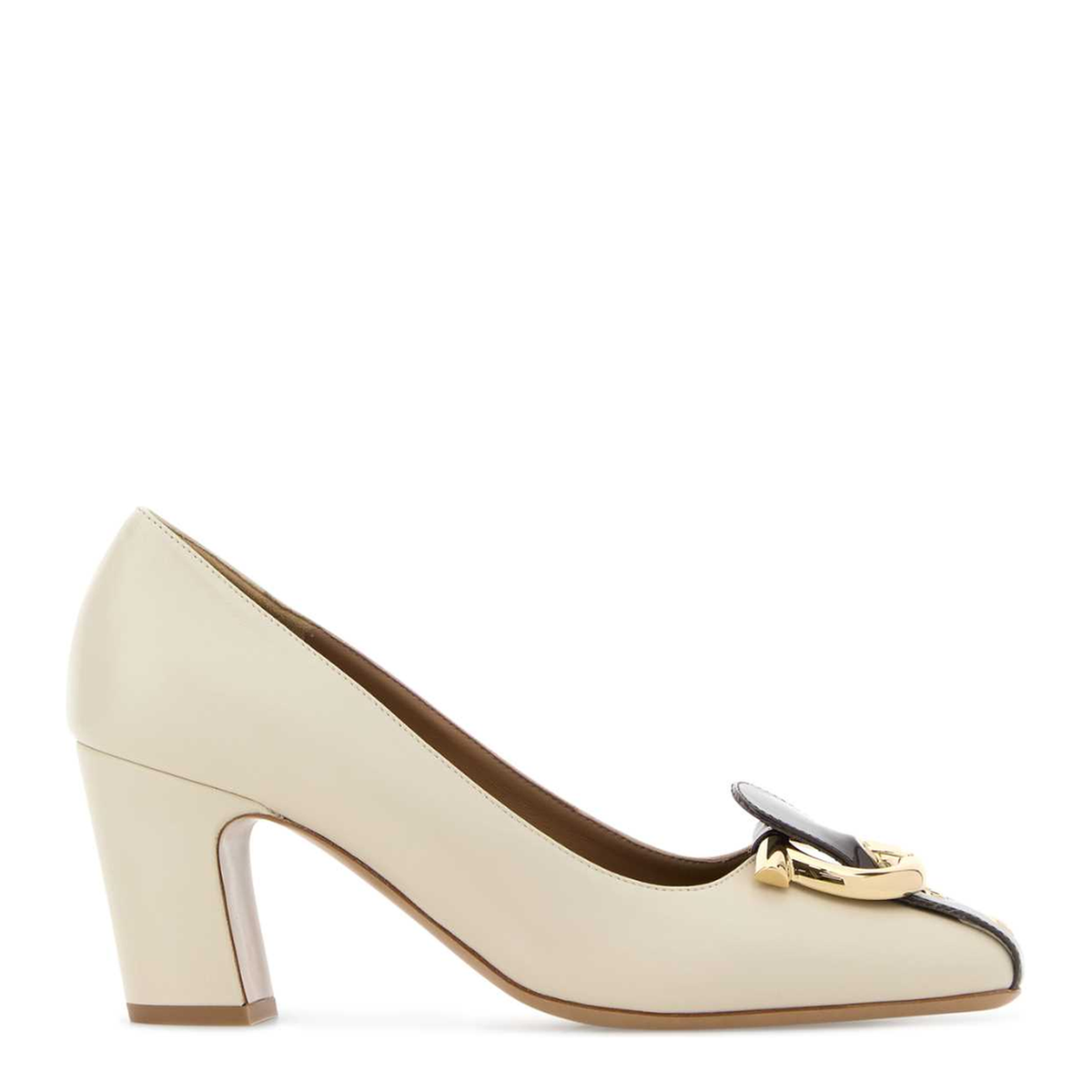 MAYFEYR - Ferragamo - Oxide 70 Ivory Leather Pumps - 01K9537900211CMASTMORO