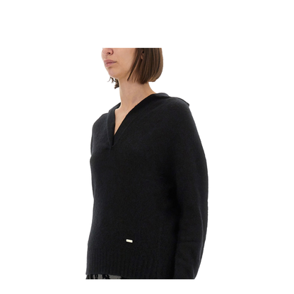 Cashmere and Silk Long Sleeve Polo Shirt