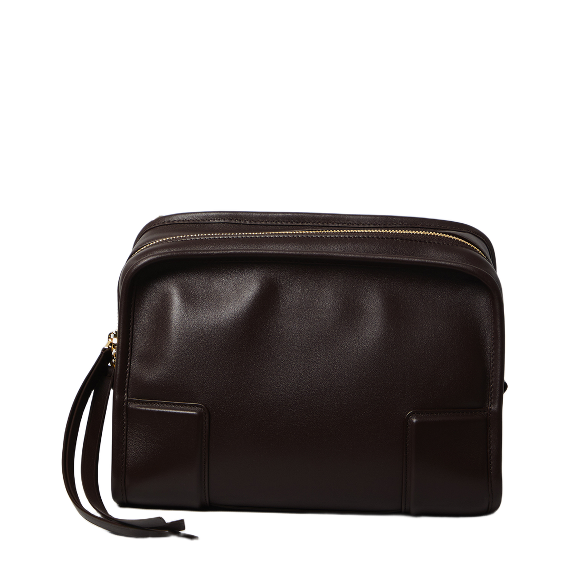 Amazona Small Calfskin Handbag - Dark Chestnut