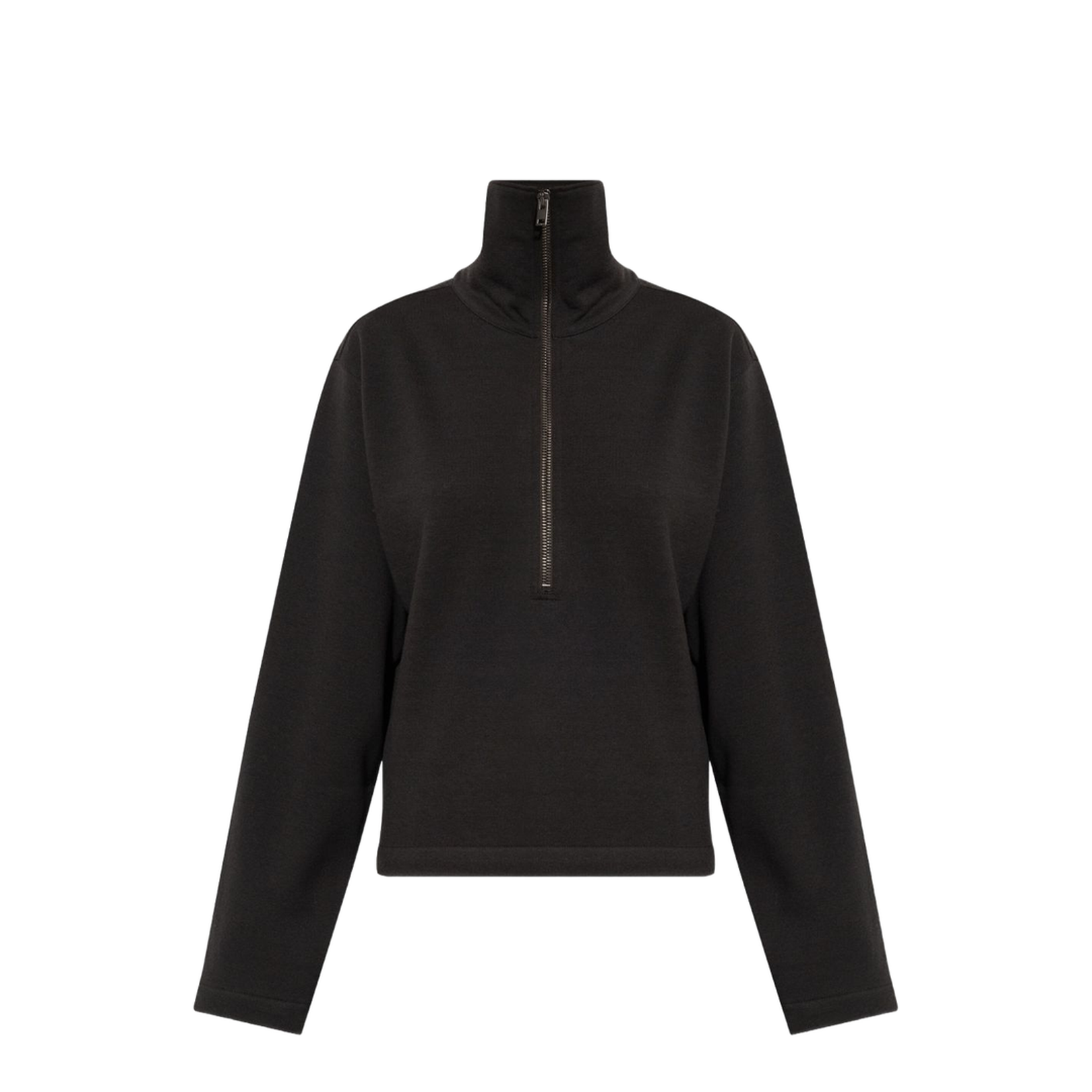 Cotton Blend Half-Zip Sweater