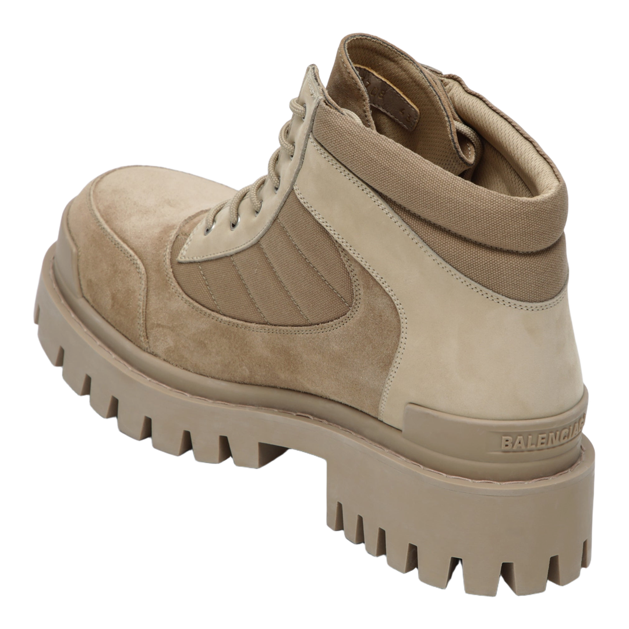 MAYFEYR - Balenciaga - Sand-Colored Nubuck Combat Strike Boots - 867708WCB459090