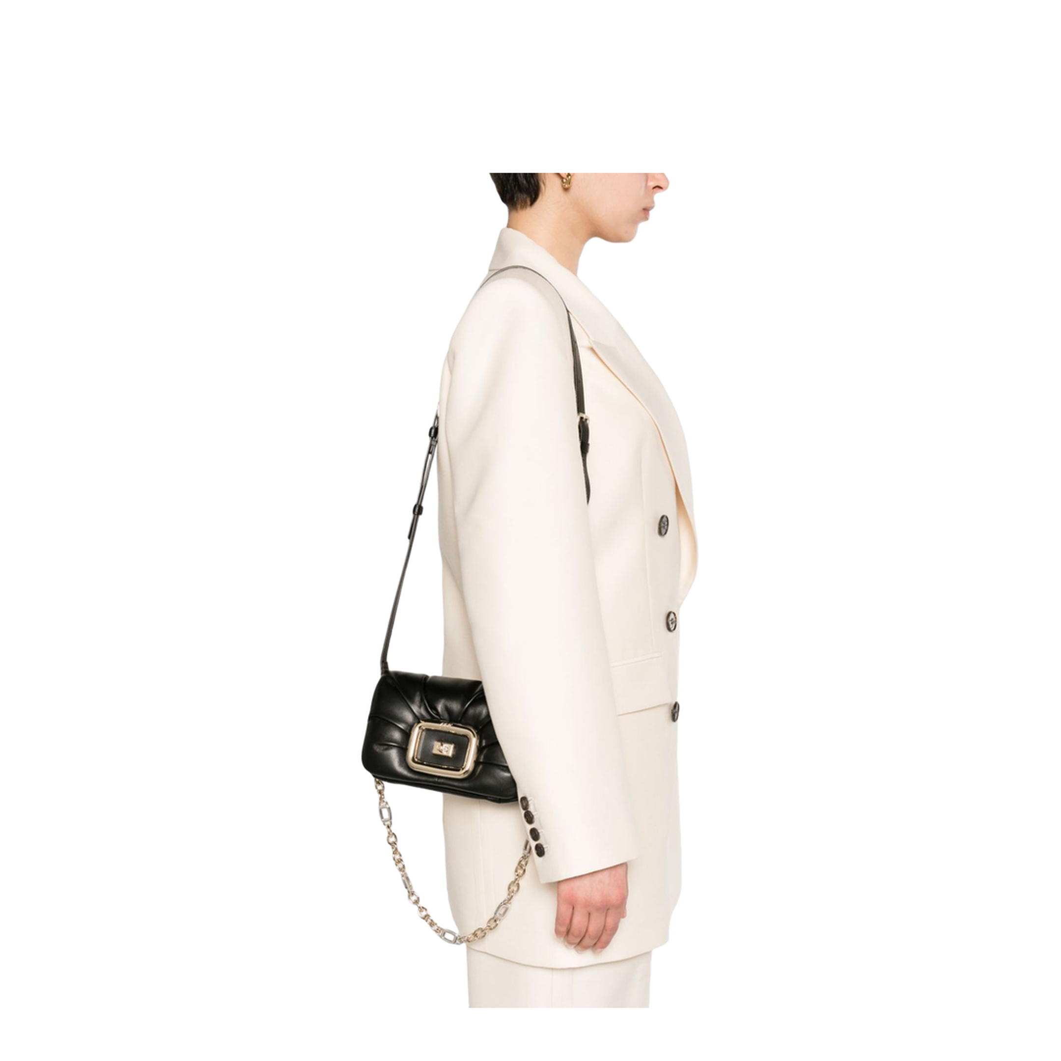 Viv' Choc Mini Bag in leather