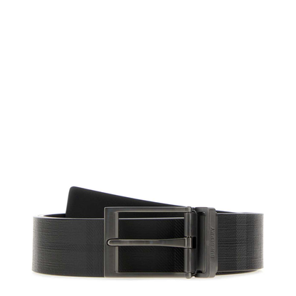 MAYFEYR - Burberry - Printed Canvas Reversible Check Belt - 8127472A1665
