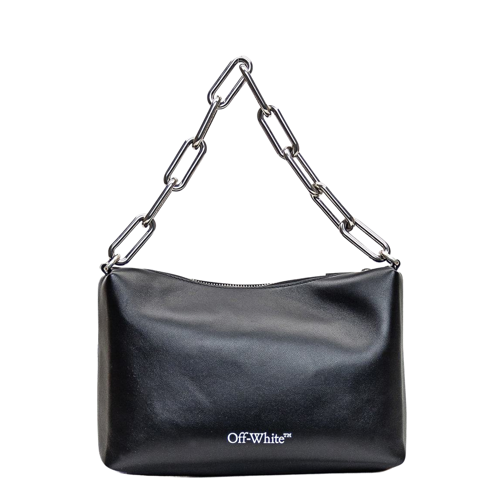 Logo Print Leather Tote Bag