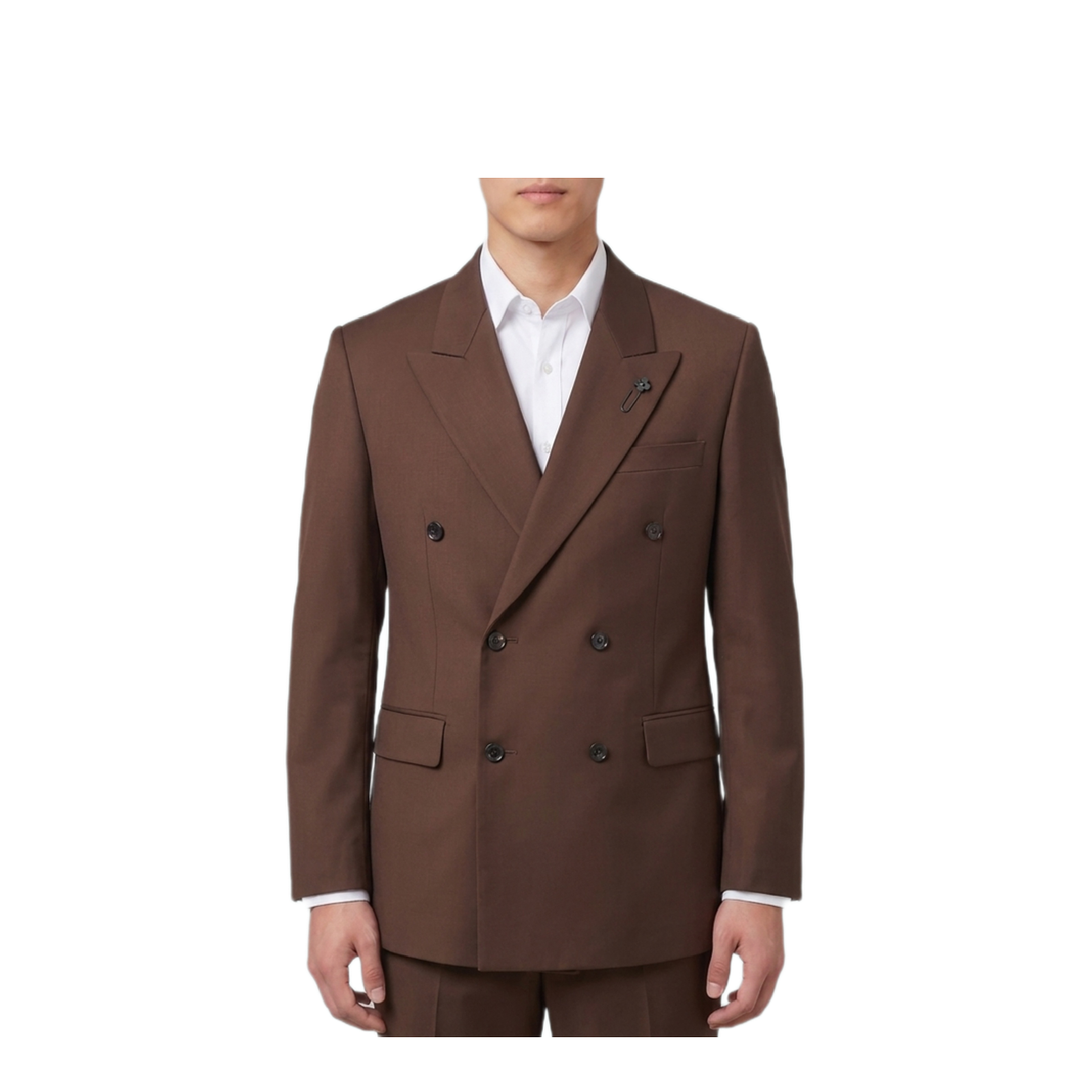 MAYFEYR - Lardini - Brown Feeling Double Breasted Jacket - AC5810EACIF67442460