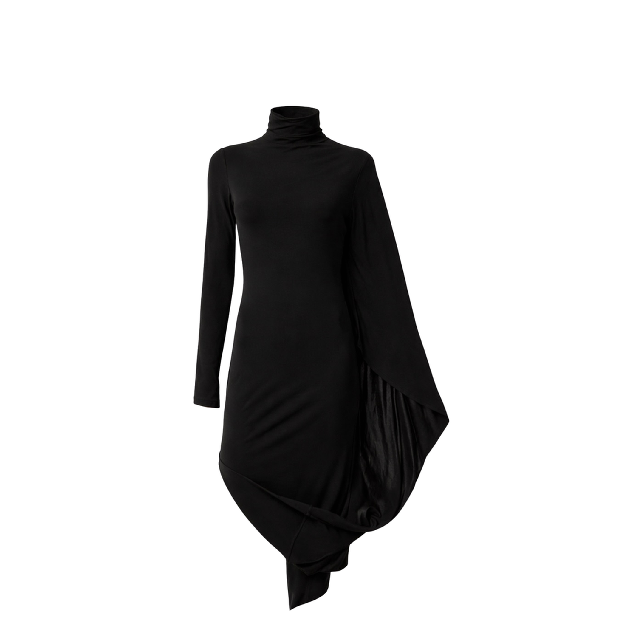 stella mccartney asymmetric dress Stella McCartney Women's Asymmetric Draped Crepon Gown - Black