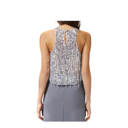 MAYFEYR - Elisabetta Franchi - Silver Top - CN00742E2346