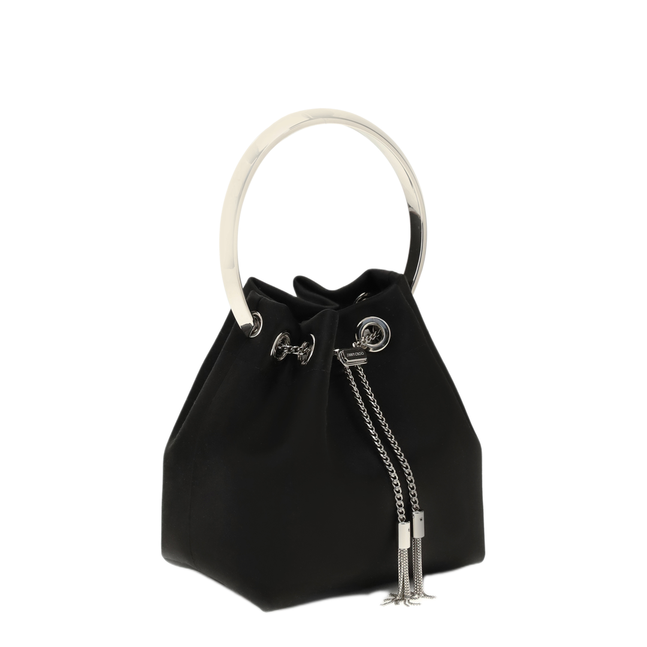 MAYFEYR - Jimmy Choo - Bon Bon Bucket Bag - J000181633BLACKSILVE
