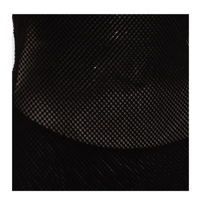 Mesh Dress with Flocked Logo