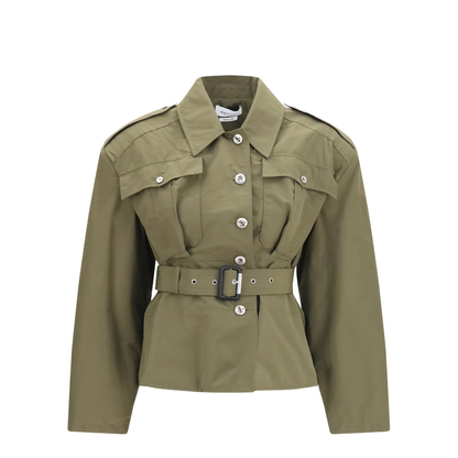 MAYFEYR - Alexander Mcqueen - Cropped Belted High-Neck Jacket - 875815QEAHY