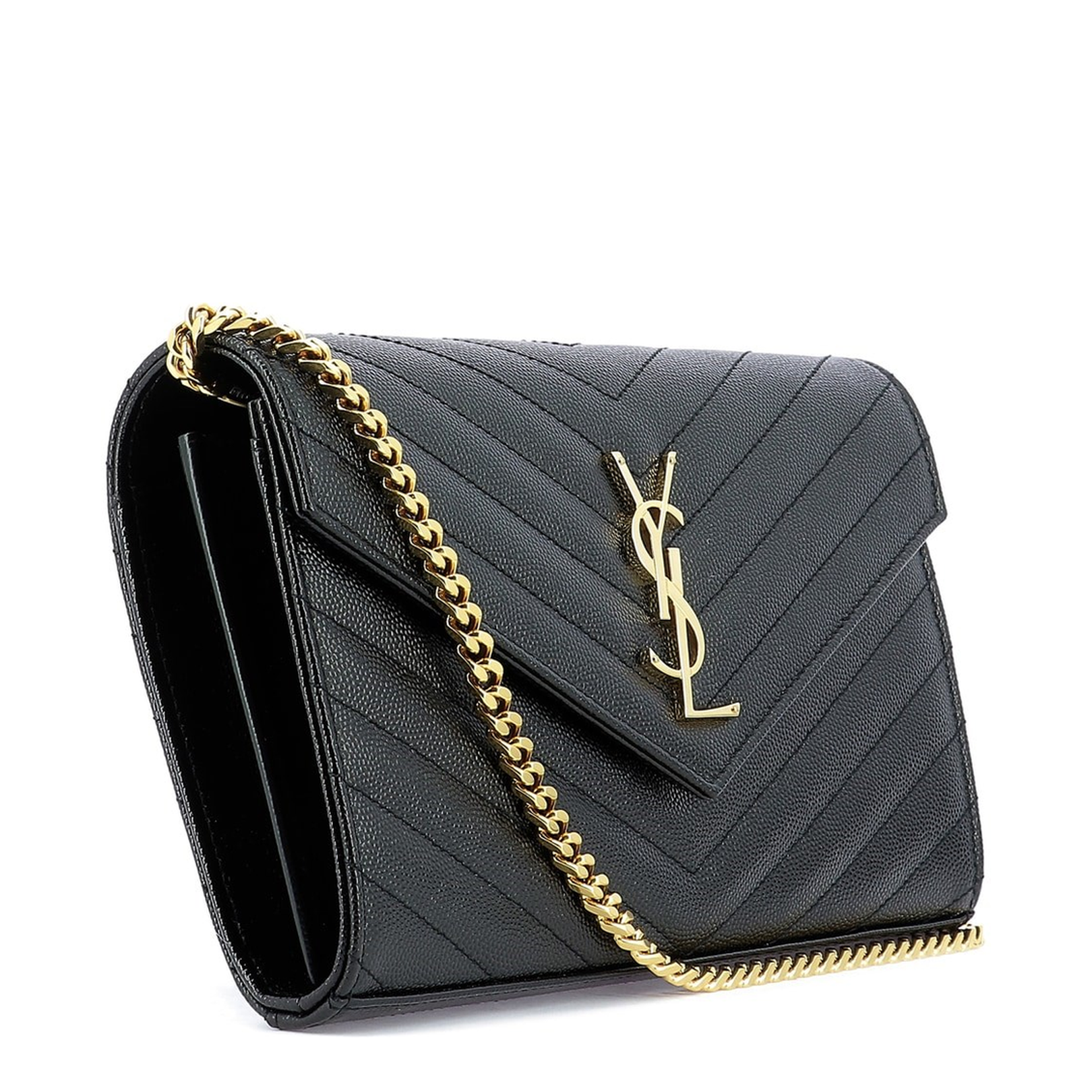 Black Leather Shoulder Bag