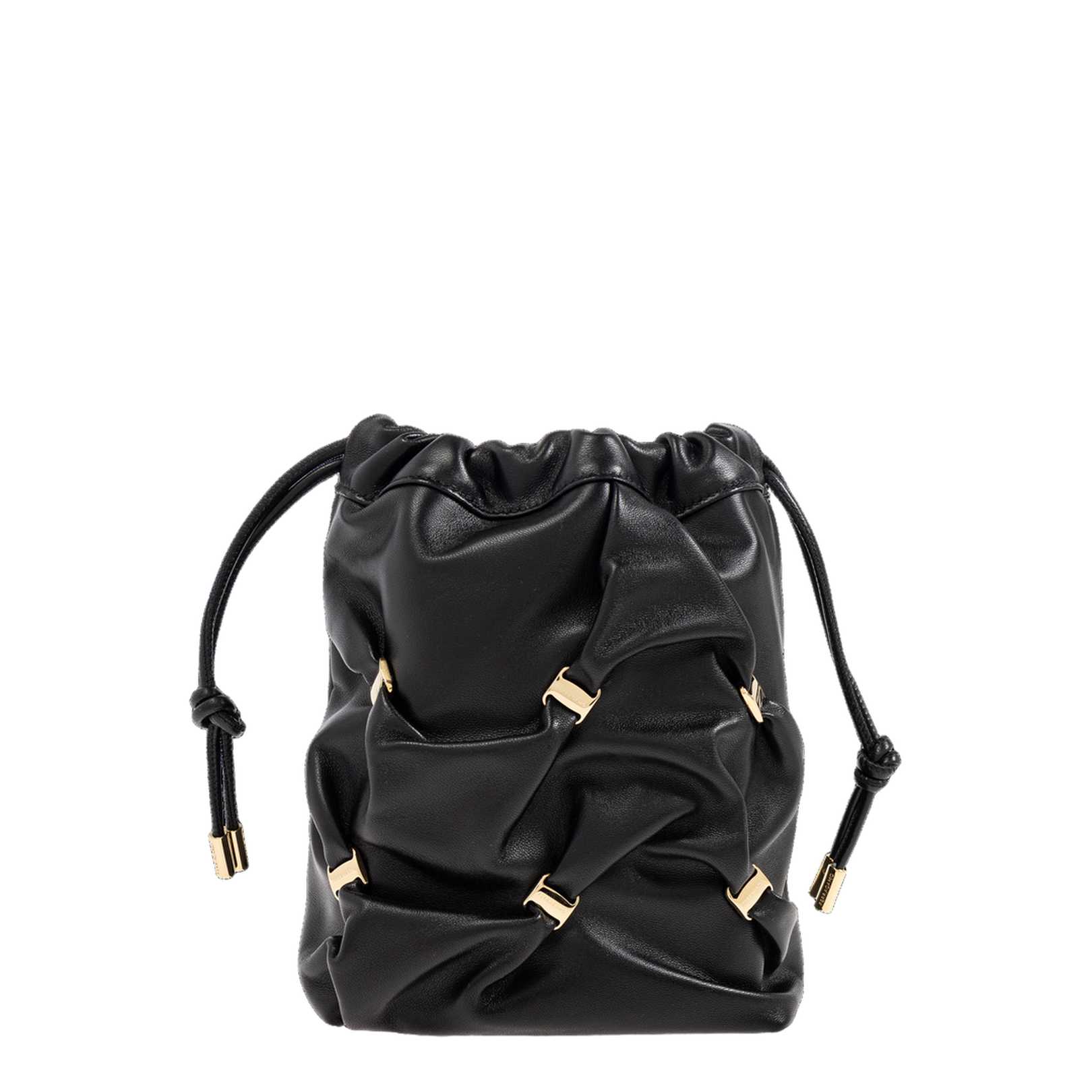 Elegant Black Bucket Shoulder Bag