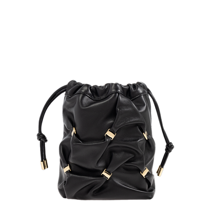 Elegant Black Bucket Shoulder Bag