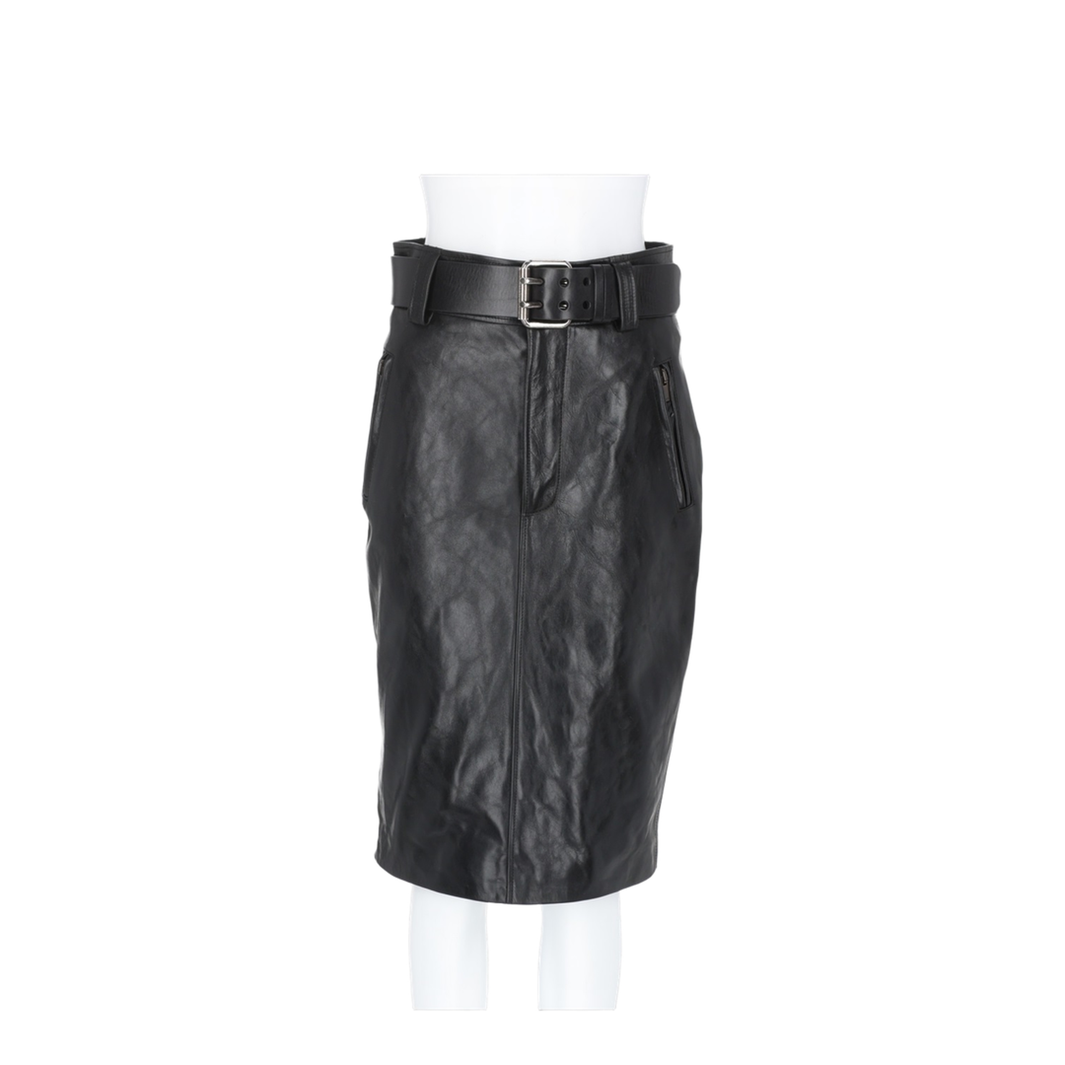Pencil Skirt With Belt