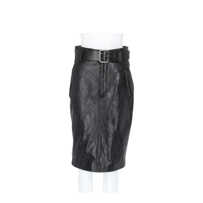 Pencil Skirt With Belt
