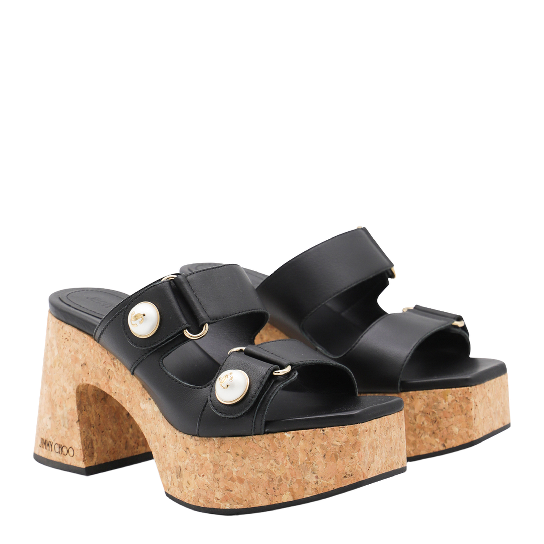 MAYFEYR - Jimmy Choo - Sandals Light Grey - FAYENCEWEDGE95SQM010003