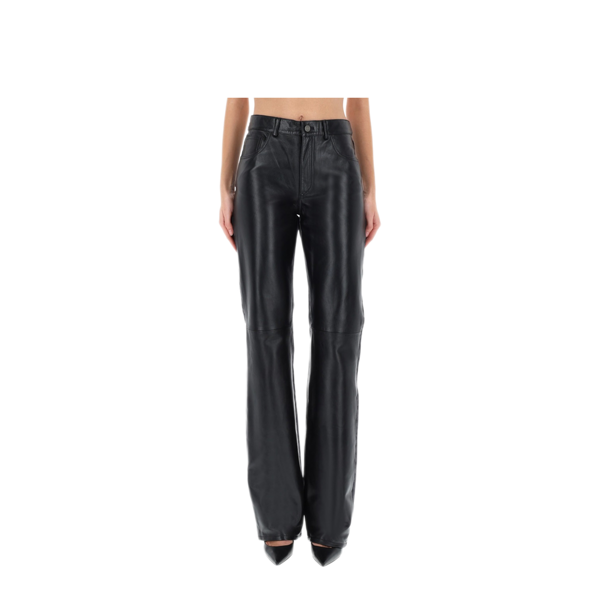 MAYFEYR - Haikure - Star Black Denim And Leather Pants - HEW03358DF191L0905