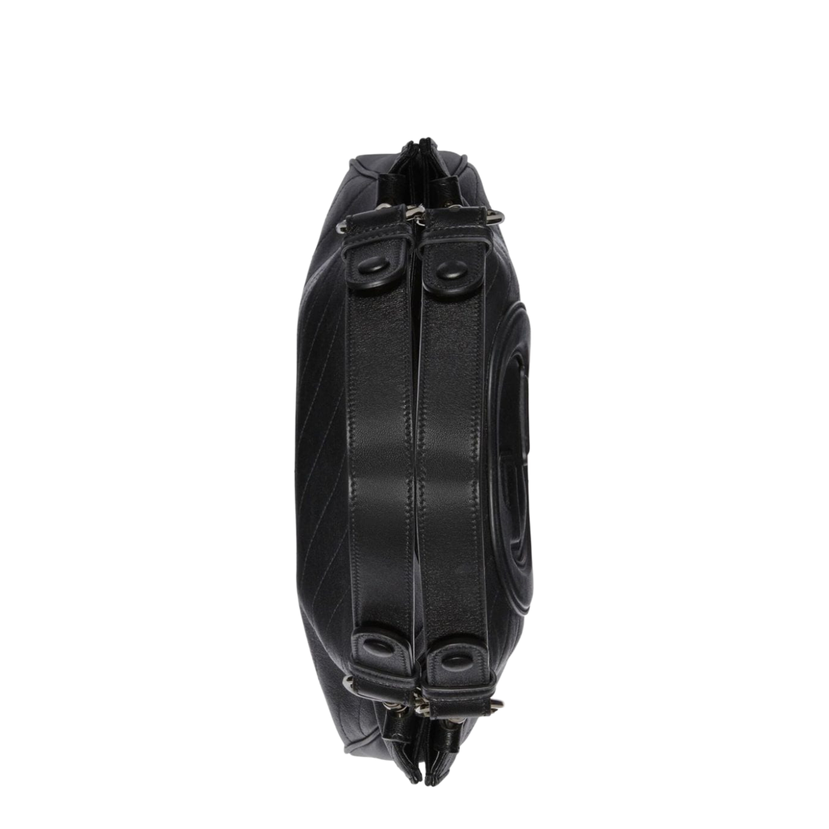 Blondie Medium Leather Shoulder Bag - Black