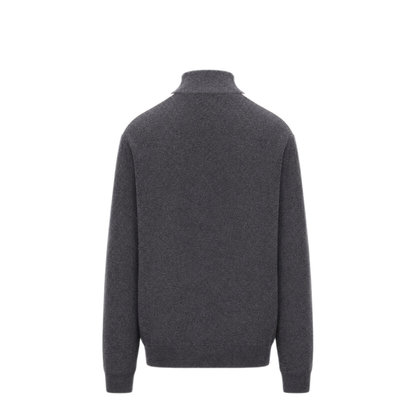 MAYFEYR - Palm Angels - Classic Logo Knit Track Jkt Dark Grey - PWHA062F25KNI0010703