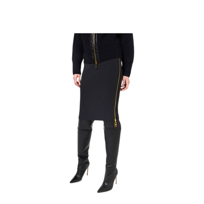 MAYFEYR - Elisabetta Franchi - Black Skirt - GO04746E2110