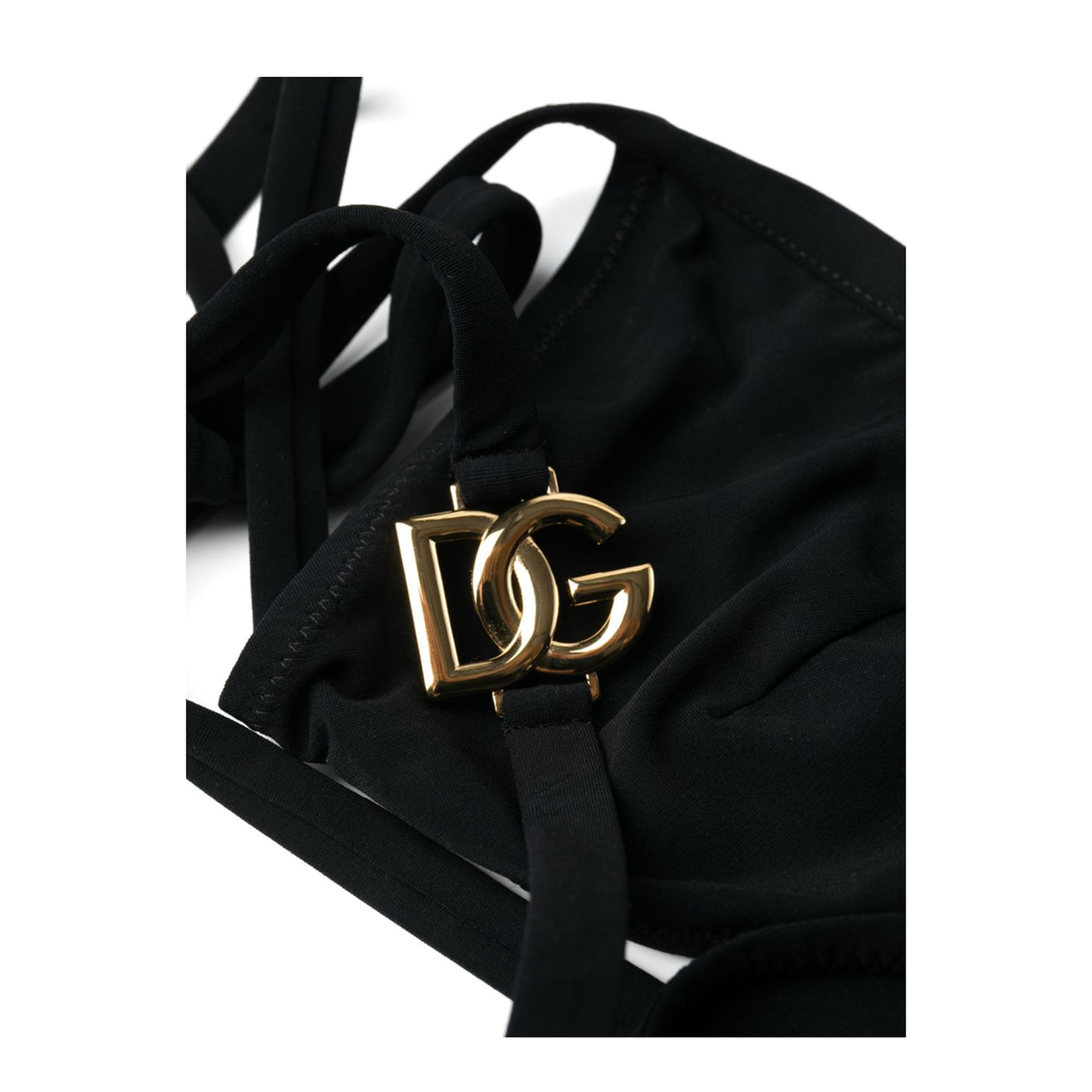 Triangle Bikini with Logo in Black