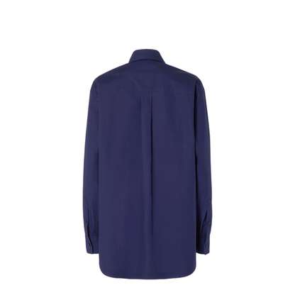 Dark Blue Poplin Shirt