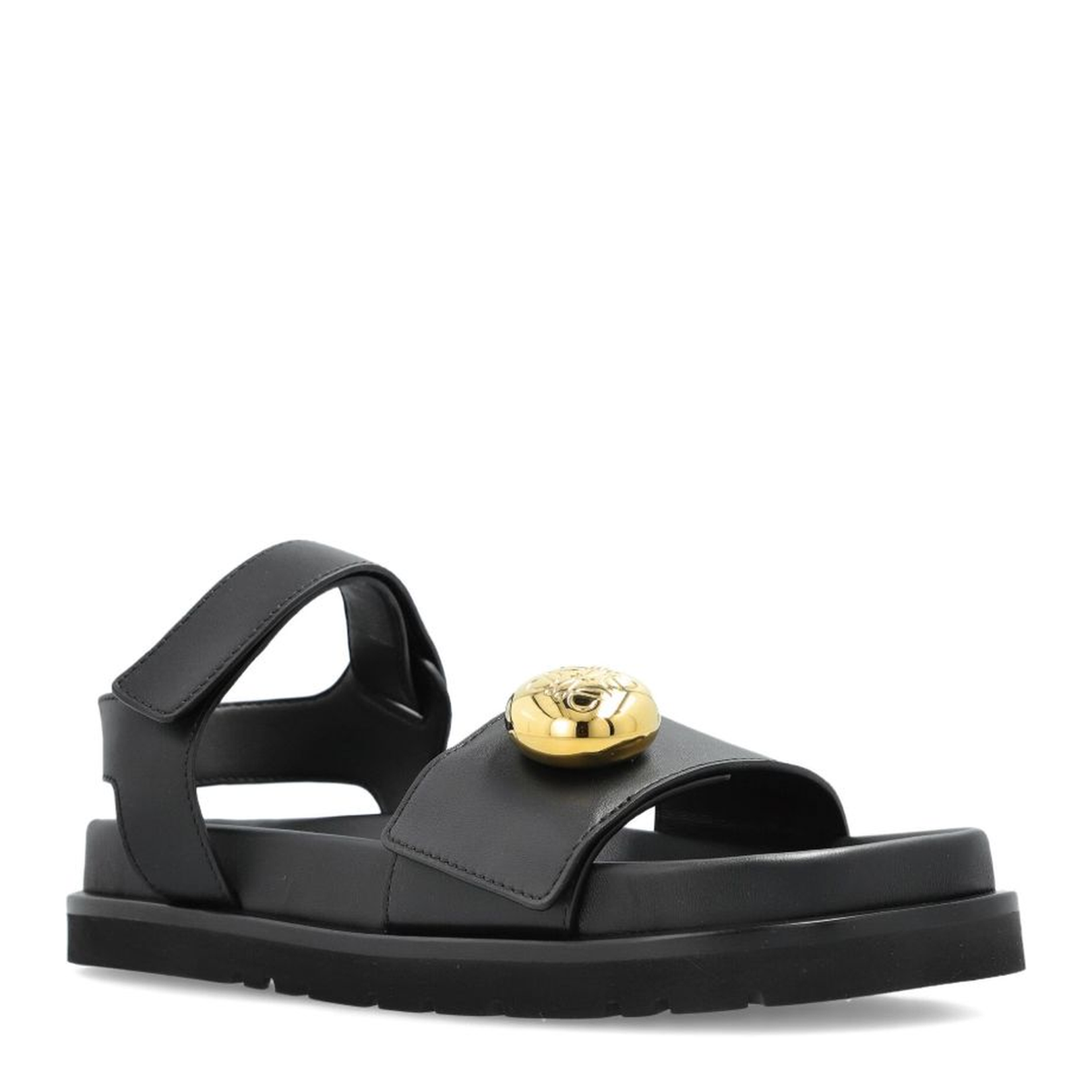 Pebble Slide in Soft Calfskin Black