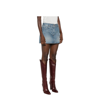 MAYFEYR - Valentino - Denim Skirt With Culottes - 9B3DD22DACF558