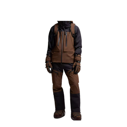 Navy and Brown Casual Jacket