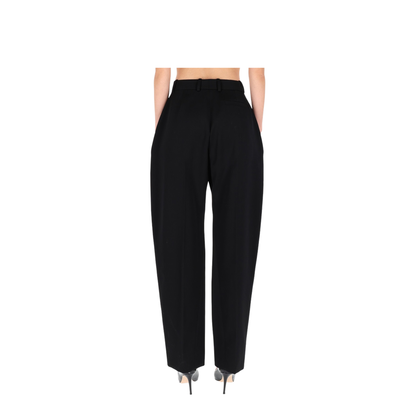 High Waist Wool Trousers