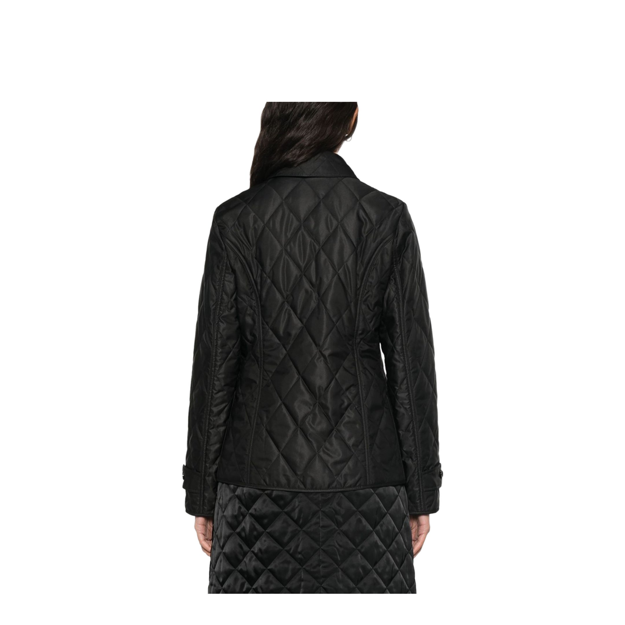 Quilted Jacket In Black