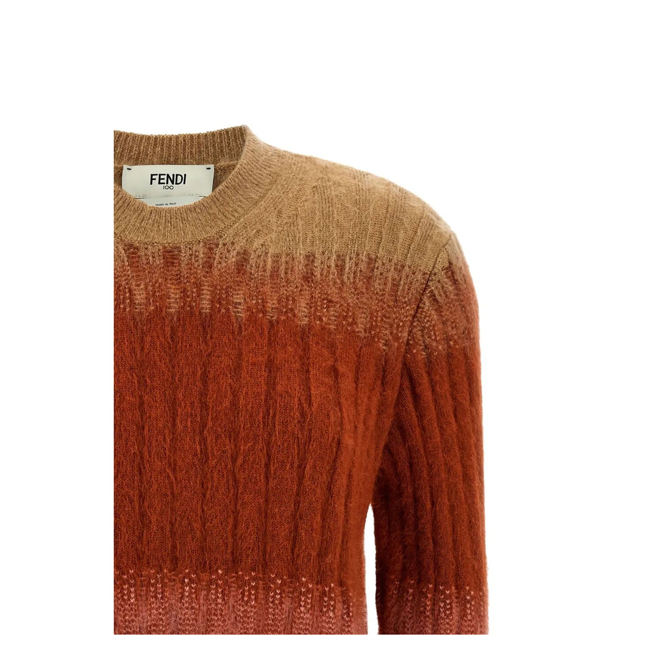 MAYFEYR - Fendi - Gradient Mohair And Wool Fitted Jumper - FZXE17AYLT