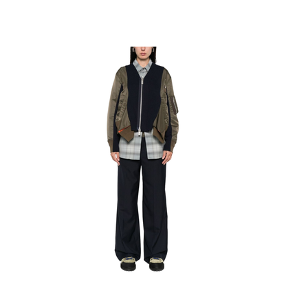 Green Cotton Blend Jacket