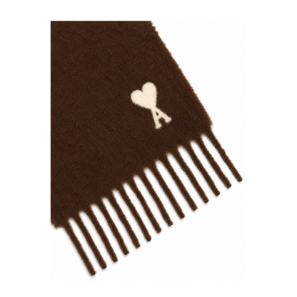 Dark Brown Alpaca Blend Scarf