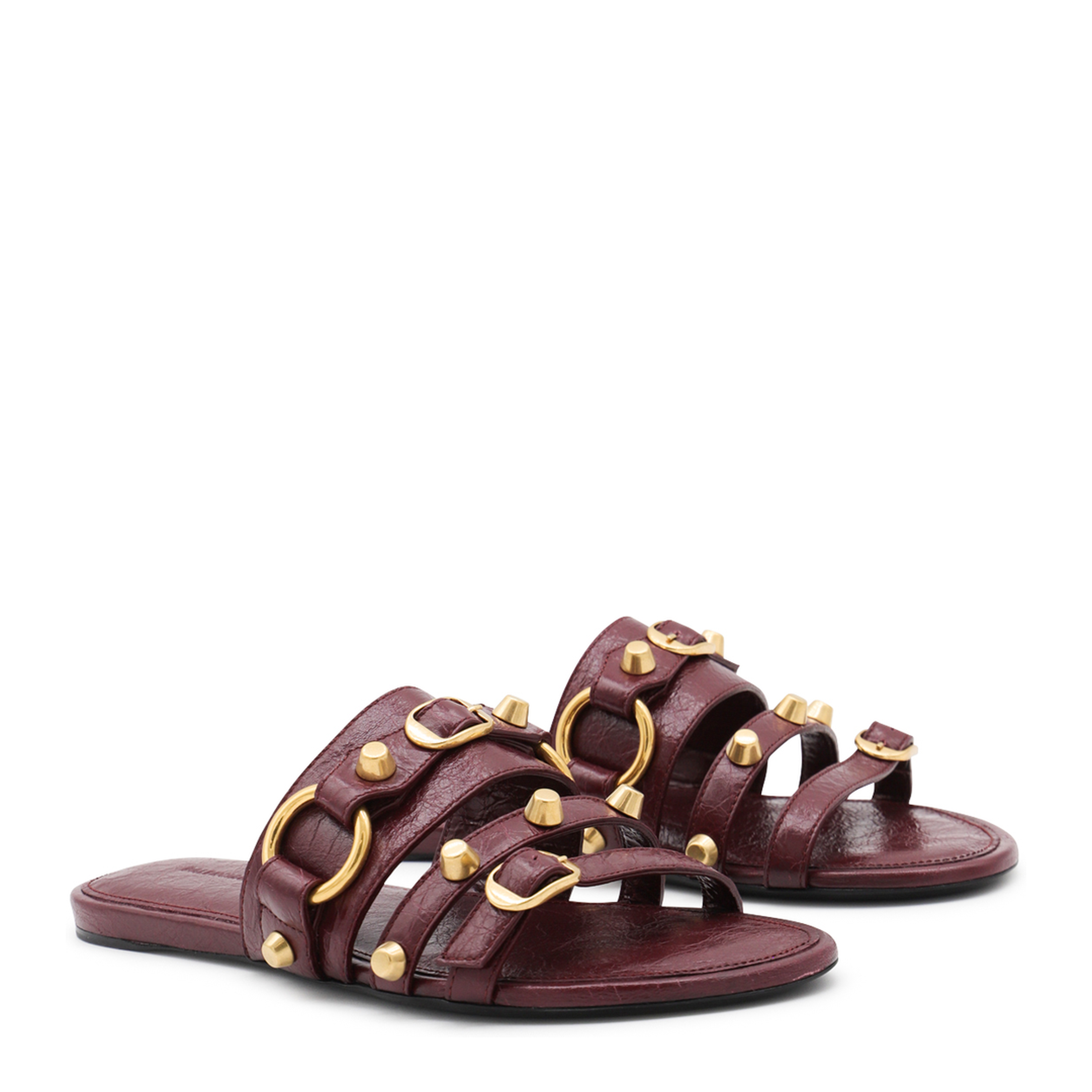 MAYFEYR - Balenciaga - Grape Leather City Slippers - 834692WAD4Y6089