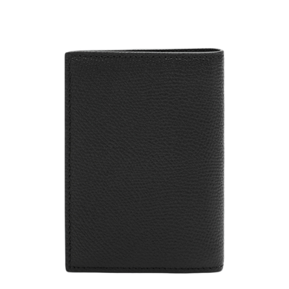 MAYFEYR - Valentino - Black Vlogo Grained Leather Card Holder - 9Y2P0AP1UAG0NO