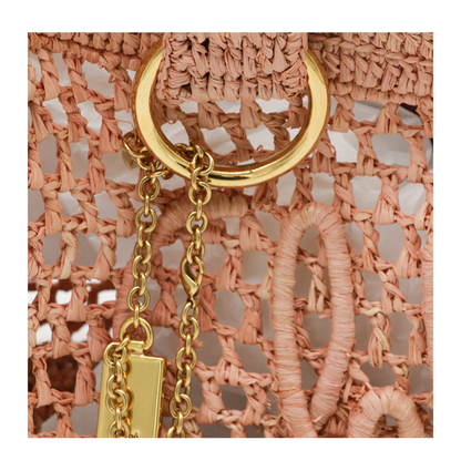 Summer Banana Small Raffia Tote - Summery Beige