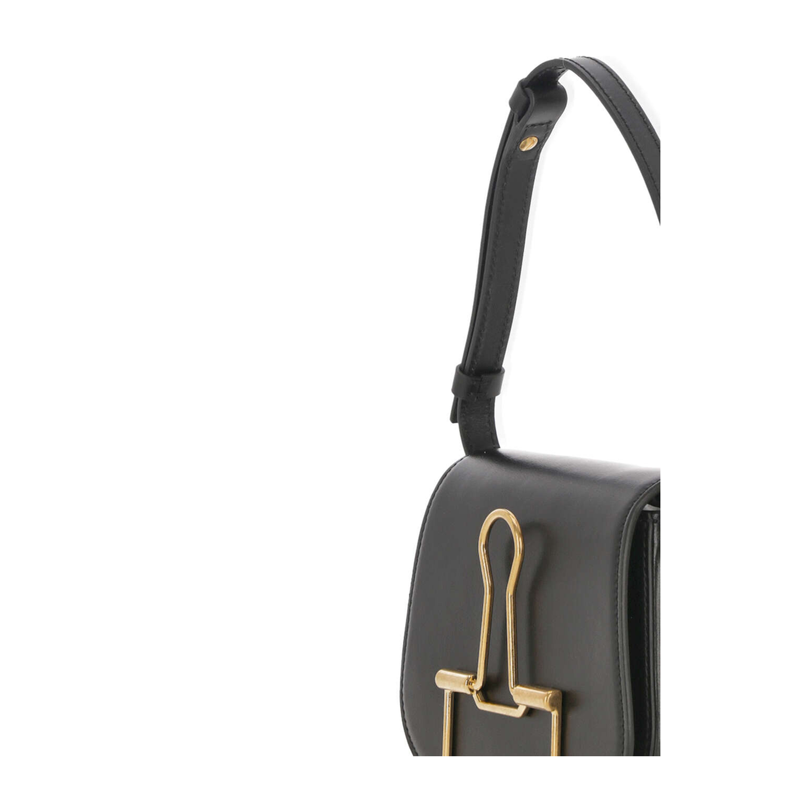 Skeleton Binder Leather Shoulder Bag