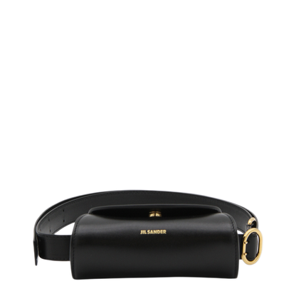 Small Calfskin Shoulder Bag - Black