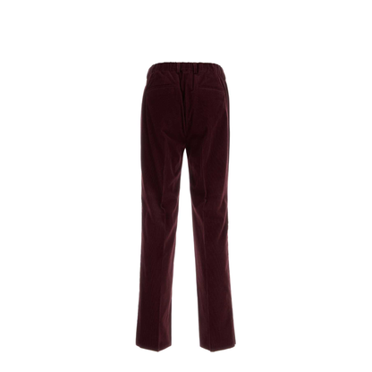 MAYFEYR - Fendi - Burgundy Corduroy Trousers - FB1069ATE9F0HM6