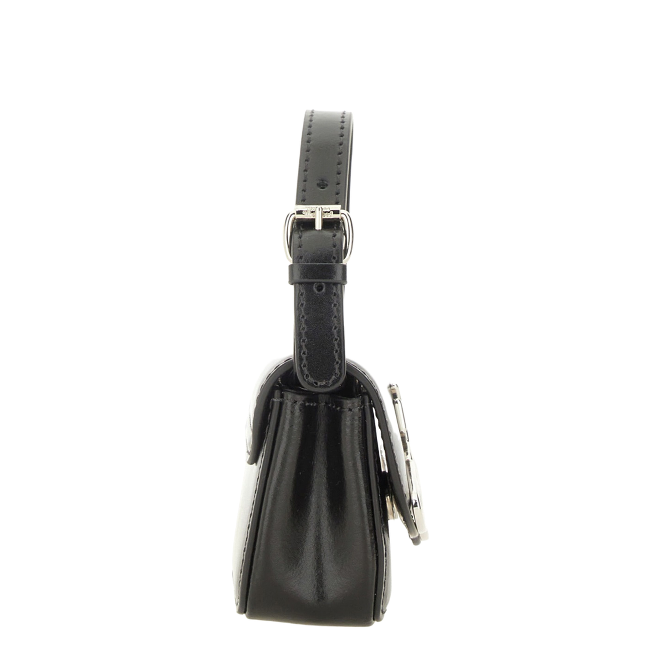 Linda Mini Leather Handbag - Black