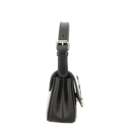 Linda Mini Leather Handbag - Black